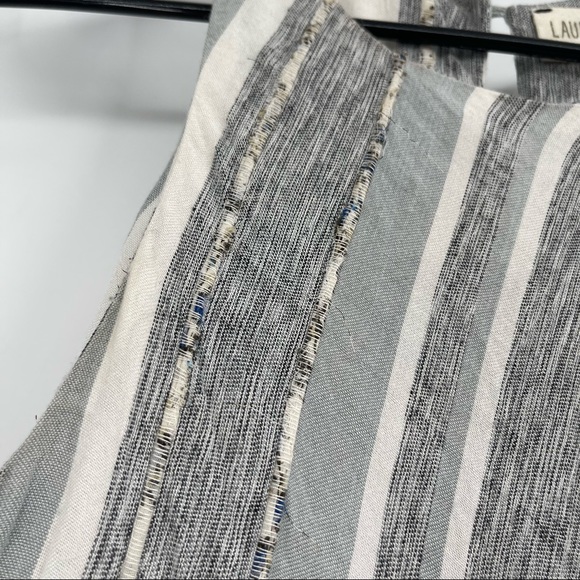 Anthropologie Laura Siegel Striped Pom Fringe Tank Tunic Top - Picture 10 of 14